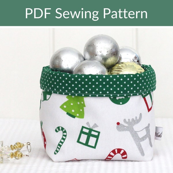 Christmas Gift Basket PDF Sewing Pattern