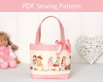 Child Size Tote Bag PDF Sewing Pattern