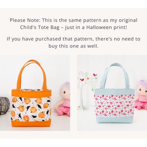 Trick or Treat Bag Sewing Pattern: Easy Kids Halloween Tote (PDF Pattern) image 5