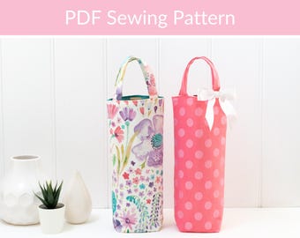 Wine Bottle Holder Sewing Pattern: Easy Wine Bag PDF