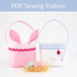 Easter Basket PDF Sewing Pattern image 1