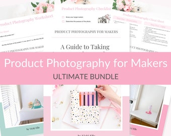 DIY Photography Guide for Etsy Sellers, Product Photography for Makers and Etsy Shop Owners,  Learn How to Take Product Photos