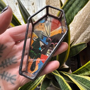 Glass Coffin Box Trinket Dish With Vintage Flower Floral Book Page - Etsy