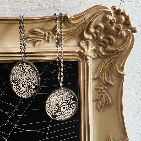 Shadow Box Necklace Etsy