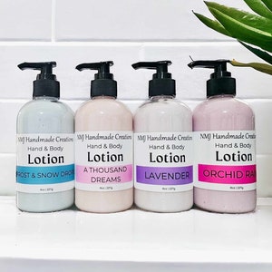 8 oz Hand And Body Lotion - Customizable Scent