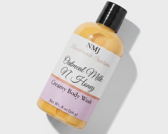 Oatmeal Milk & Honey Body Wash | Creamy Shower Gel | Honey Scent