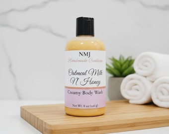 Oatmeal Milk & Honey Body Wash | Creamy Shower Gel | Honey Scent