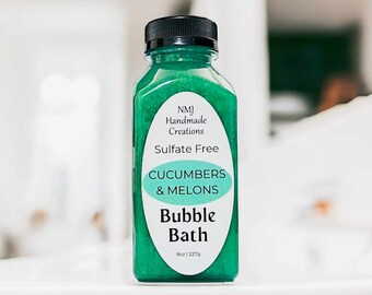 Cucumbers & Melons Bubble Bath - Sulfate Free Formula