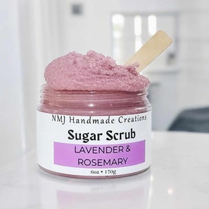 Lavender Rosemary Sugar Scrub - 6 oz