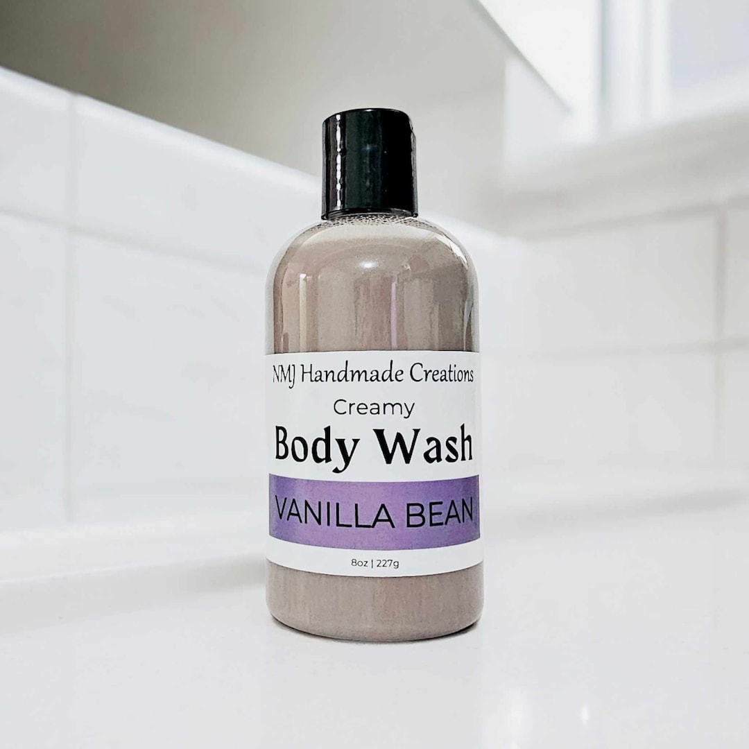 Vanilla Bean Body Wash 8 Oz Etsy