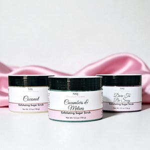 Sugar Scrub — Emulsified Exfoliating Body Scrub, Handmade Skincare