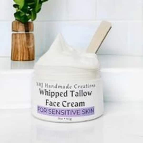 Whipped Tallow Face Cream For Sensitive Skin