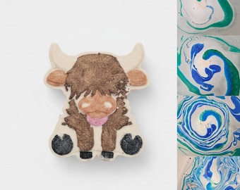 Highland Cow Bath Bomb | Bath Bombs for Kids | Hidden Colors Inside