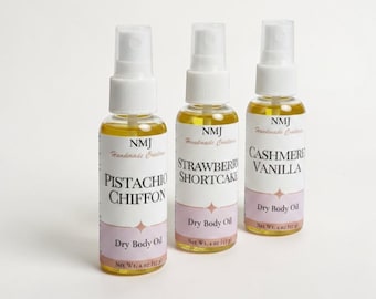 Dry Body Oil Spray | Lightweight Moisturizing Oil | Multiple Fragrances Available