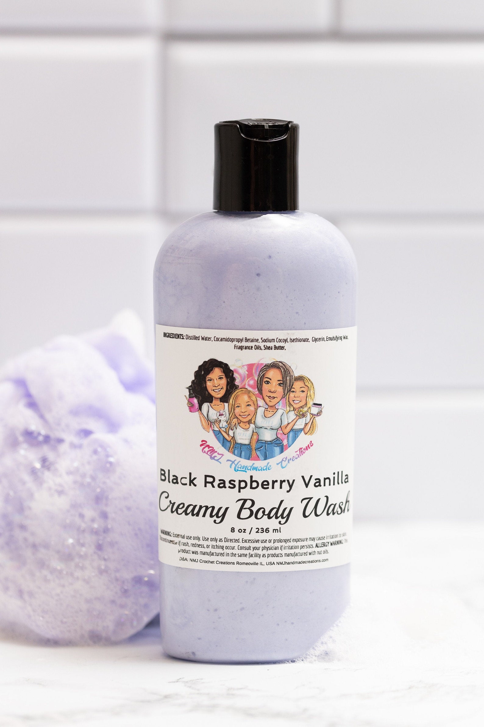 Black Raspberry Vanilla Body Wash With Shea Butter Etsy