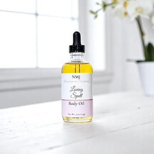 Loving Spell Body Oil | Lightweight After‑Shower Oil for Silky, Scented Skin | Handmade Skincare & Self Care Gift