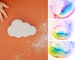 Rainbow Cloud Bath Bombs, Colorful bath bombs great for gift giving 