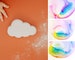 Rainbow Cloud Bath Bombs, Colorful bath bombs great for gift giving