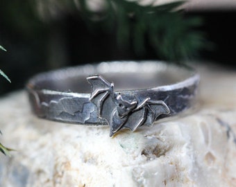 BAT Ring * solid sterling silver*  Bat Colony *Vampire Bat Ring * Any Size