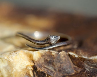 Serpent Ring * Ouroboros Ring* Snake Ring * Solid Sterling * Jörmungandr * Stacking Ring *Death And Rebirth * Kundalini * One Ring *Any Size