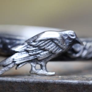Raven Ring * Solid Sterling Silver * Gift For Poe Lover * The Raven * Nevermore * Any Size
