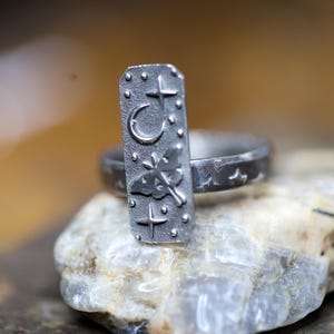 Luna Moth Ring * Solid Sterling Silver * Ibu * The Divine Feminine * Transformation* Good Fortune Symbol * Any Size