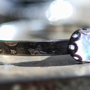 Moonstone Ring * Solid Sterling Silver *Black Moonstone or Rainbow Moonstone*  Solid Sterling Silver * Any Size *