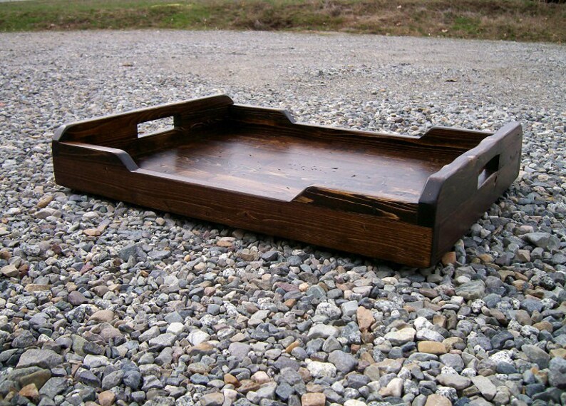 Extra Large Rustic Serving Tray Ottoman Tray 30 x 18 Etsy