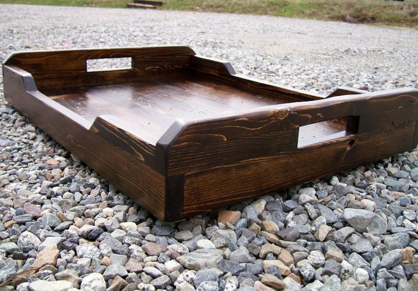 Extra Large Rustic Serving Tray Ottoman Tray 30 x 18 Etsy