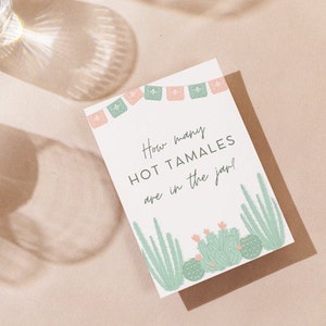 Hoeveel hete tamales | Bruids Douche Spel | Babyshowerspel |