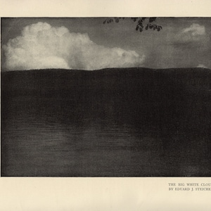 EDUARD STEICHEN, The Big White Cloud, Vintage 1906, Collotype