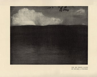 EDUARD STEICHEN, La gran nube blanca, Vintage 1906, Colotipo