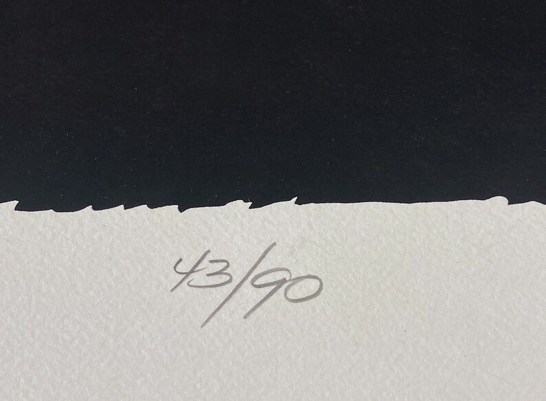 Puede incluir: Primer plano de un papel blanco con el n&uacute;mero "43/90" escrito en tinta negra.