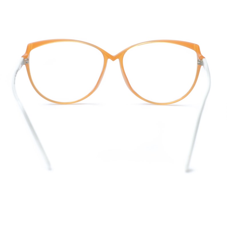 Vintage Eyeglasses by Rodenstock 80s Orange Glasses Frames Retro Eyewear 80s Round Glasses Frames Oversized Vintage Frames