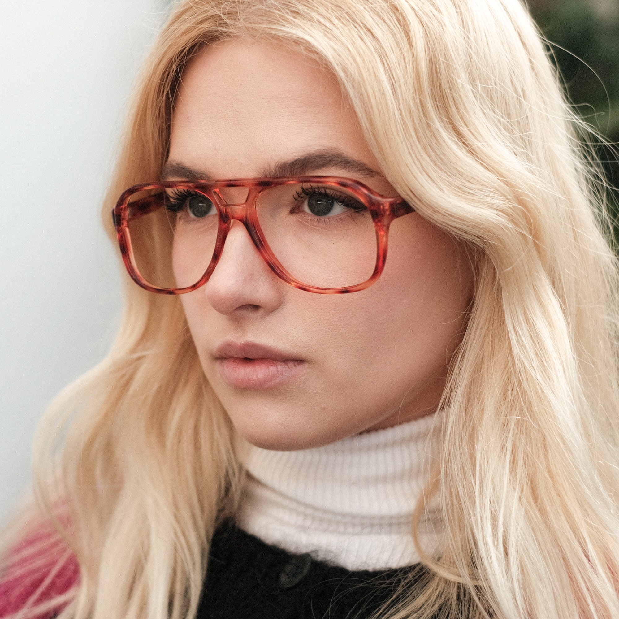 90s Vintage Eye Glasses by Brulimar / Preppy Retro Oversized Glasses