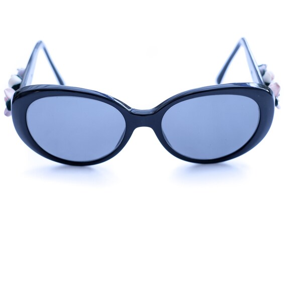 Dolce and Gabbana Vintage Sunglasses Black / Flowe