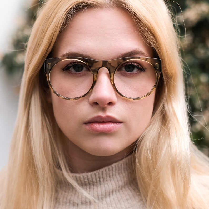 Vintage Eye Glasses by Esprit / 90s Glasses Frames / Green Glasses for