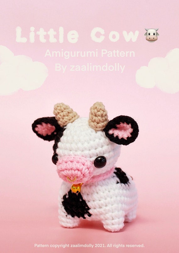Amigurumi Little Cow Crochet Pattern – PDF Tutorial for Cute