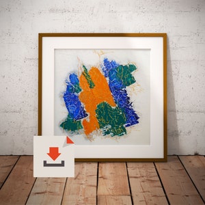 Bright artwork, Digital download, Acrylic Art Print, Abstract Wall Art, Abstract Poster, Digital Print, Printable Art,