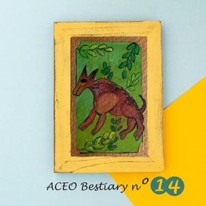 Bestiaire médiéval, Carte de visites pour artistes ou collectionneurs, ACEOs