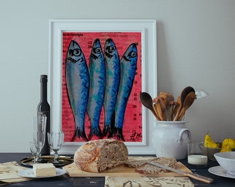 downloadable art Fish print, Instant download, Printable wall art, Digital download, Fish download, Digital prints