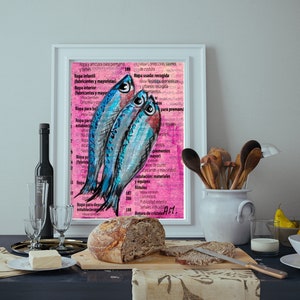 Printable fish, Instant download, Fish printable, Fish art print, Gift for fishing, Fish poster