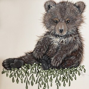 Woodland Nursery Bear Cub Paper Prints