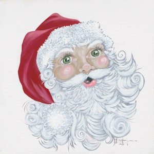 Santa Printed Canvas
