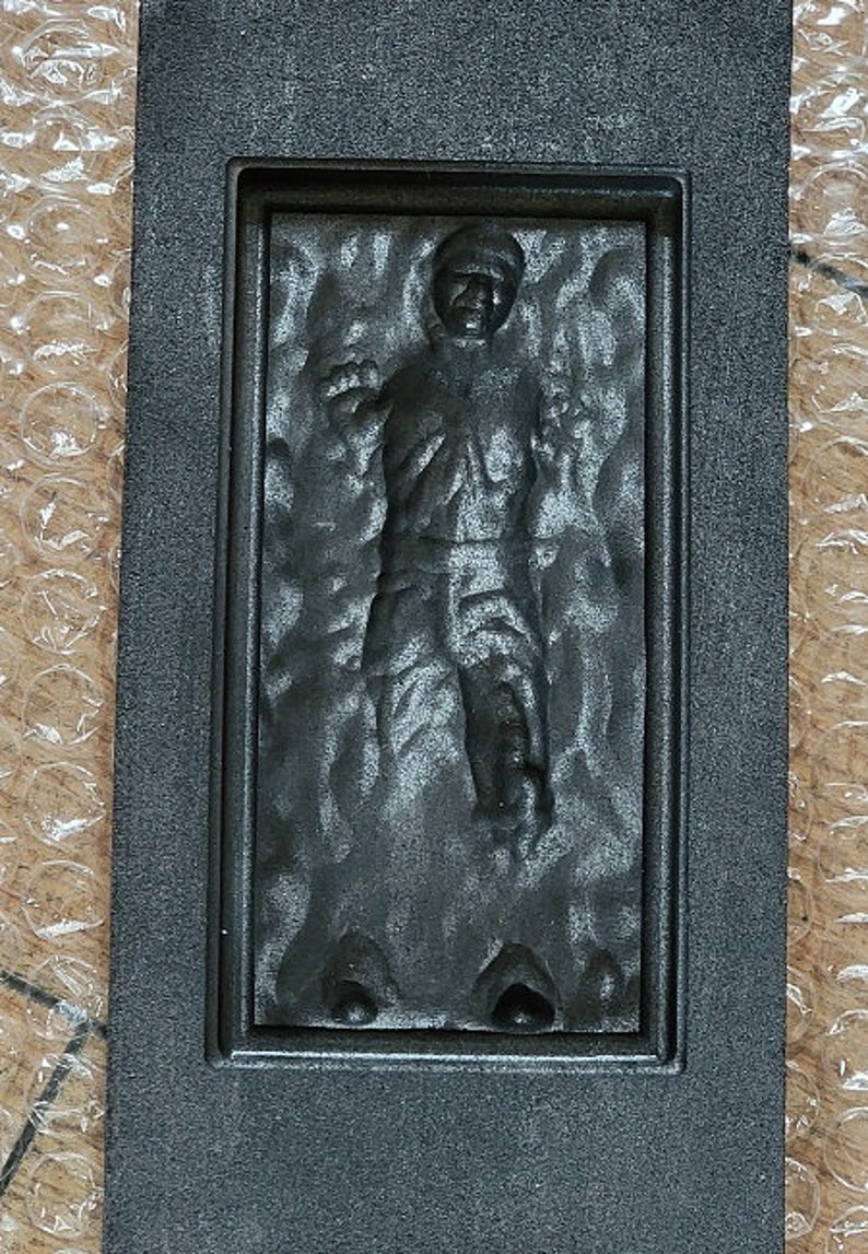 HAN SOLO in Carbonite pour mold 3 x 1.5 image 1