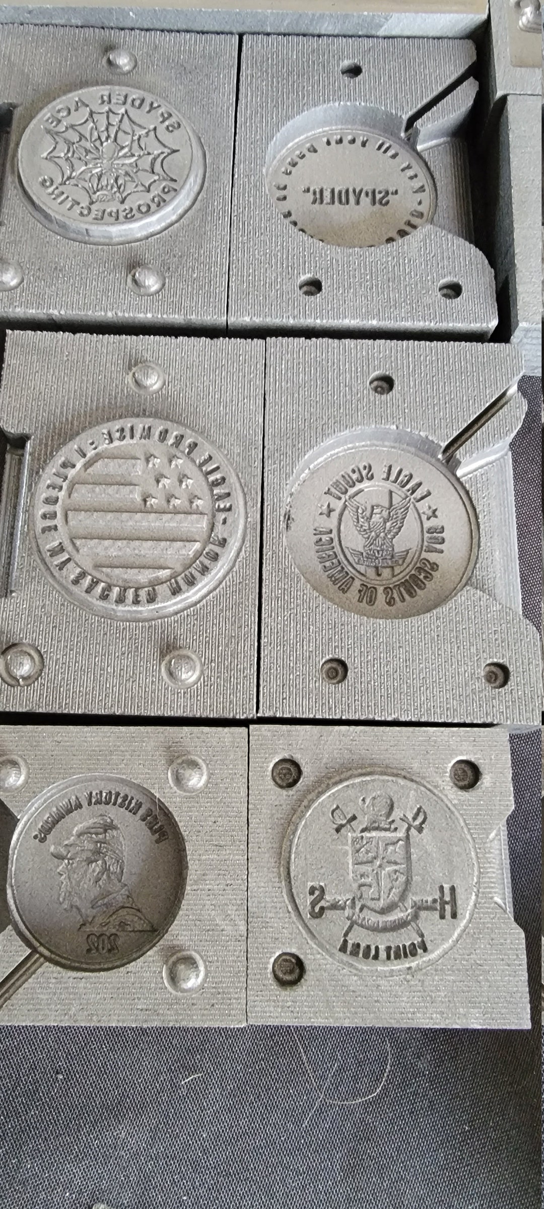 Custom 2 Sided COIN Logo Graphite Molds. Etsy