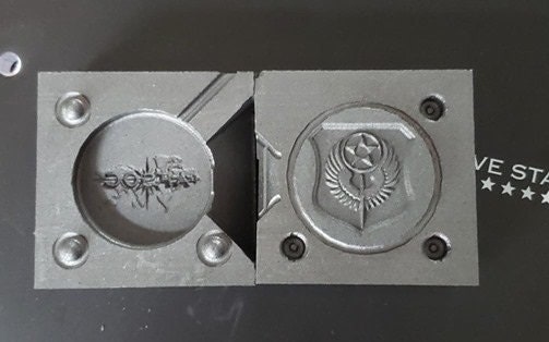 Viking Raven Penny Graphite mold for 2 sided coin - Cast your own bullion  coins!