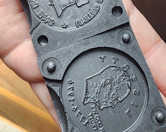 EISENHOWER LIBERTY DOLLAR 2 sided Coin Mold
