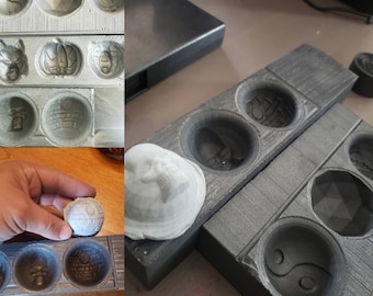 3D graphite push molds x 3 Quantity