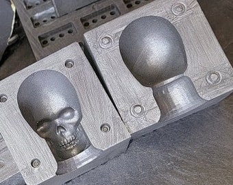2 seitiger SKULL Gießen / Blasen in Form